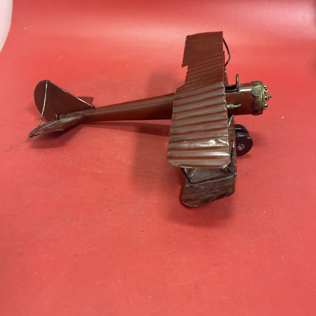 Vintage Red Baron Metal  Model  Airplane "Rare"