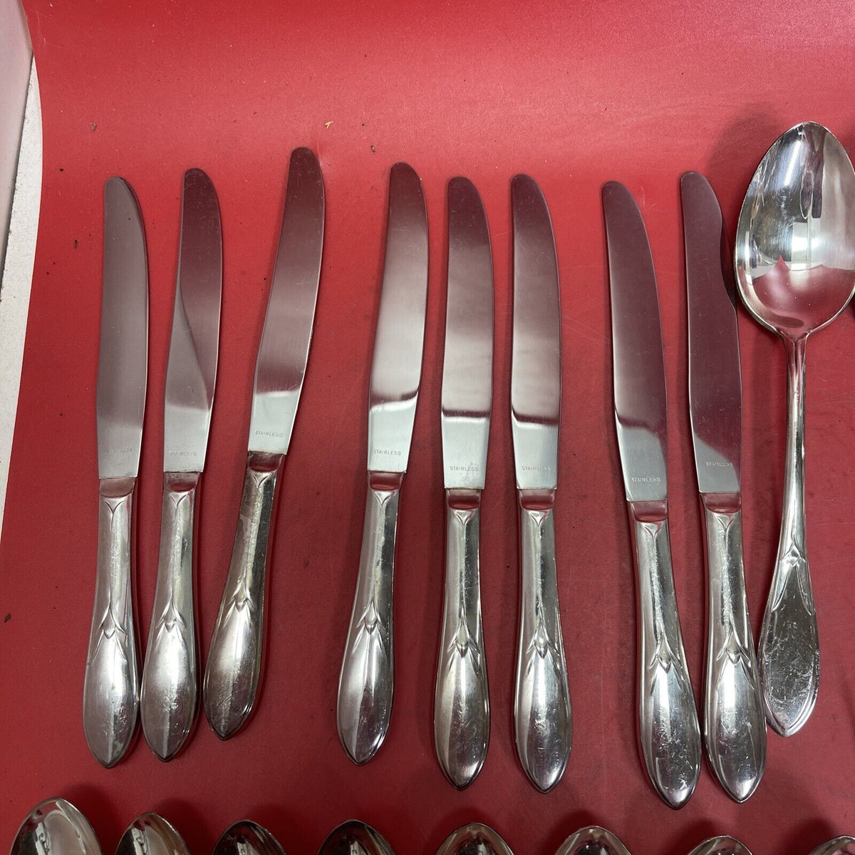 VINTAGE 48 Piece WM ROGERS MFG CO  Stainless Original Roger’s