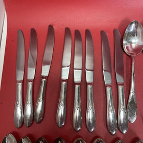 VINTAGE 48 Piece WM ROGERS MFG CO  Stainless Original Roger’s