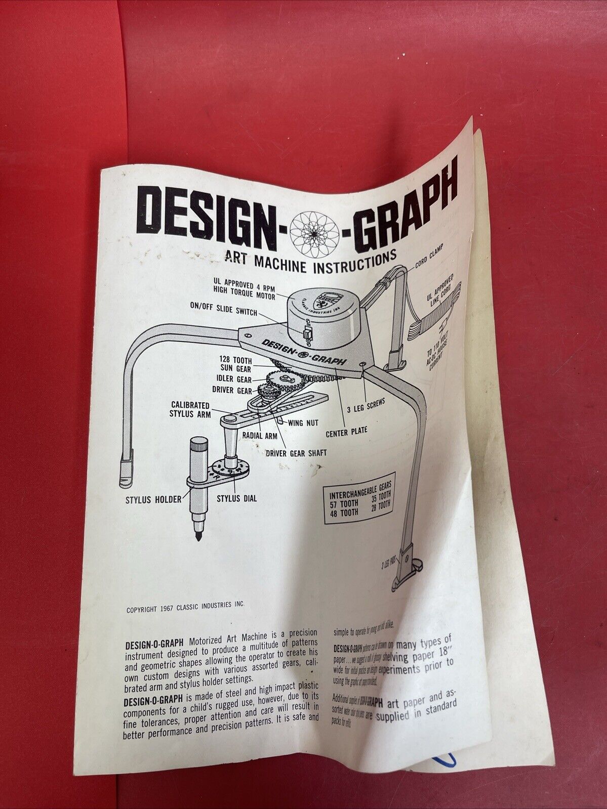 Vintage Design Graph Art Machine