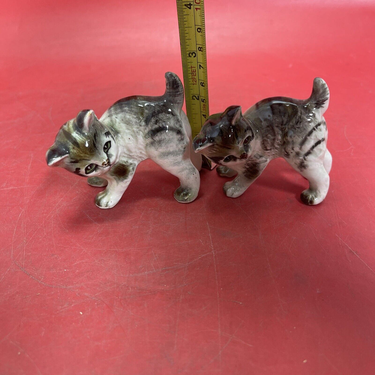 Vintage  Porcelain  Cat Kitten Figurines Lot 4