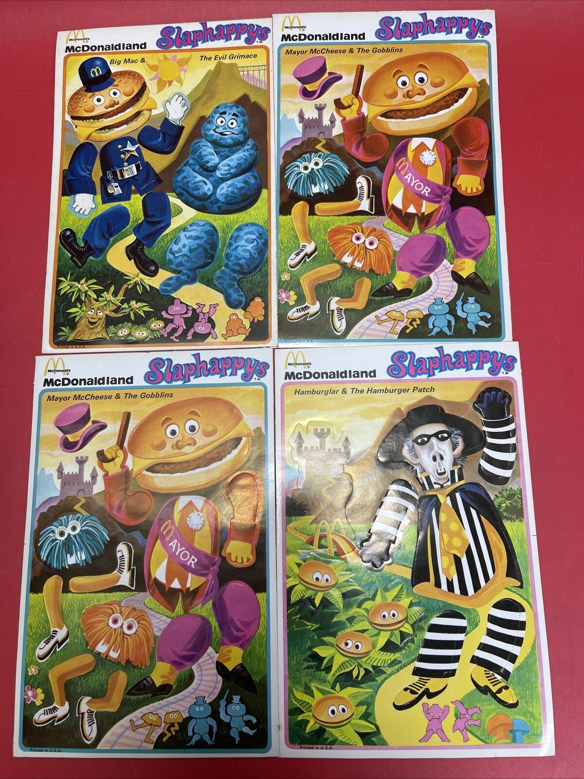 McDonalds Ronald McDonald French Fry Thatch decals stickers  Lot 4