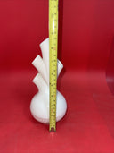 Vintage Lenox USA Aorta Heart Ivory 4 Stem Bud Vase Ribbed Edge