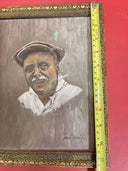 Vintage Oil Painting Portrait  signed John Stevens