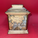 VTG Old World Map Cartography ceramic Canister Italy Lot 2