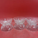 Clear Glass Small Serving Condiment Bowl Candy Nut Dish 1.5” Tall 4.5” Wide