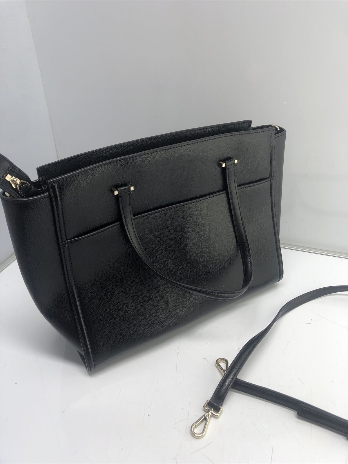 Kate Spade Hayden Jackson Street Leather Satchel Black