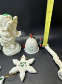 Irish Celtic Ceramic Christmas Ornaments/ Lot Of  8