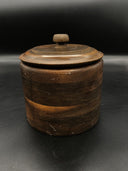 Vintage Multi Wood Mosaic Hand Turned Bowl Vase Segmented