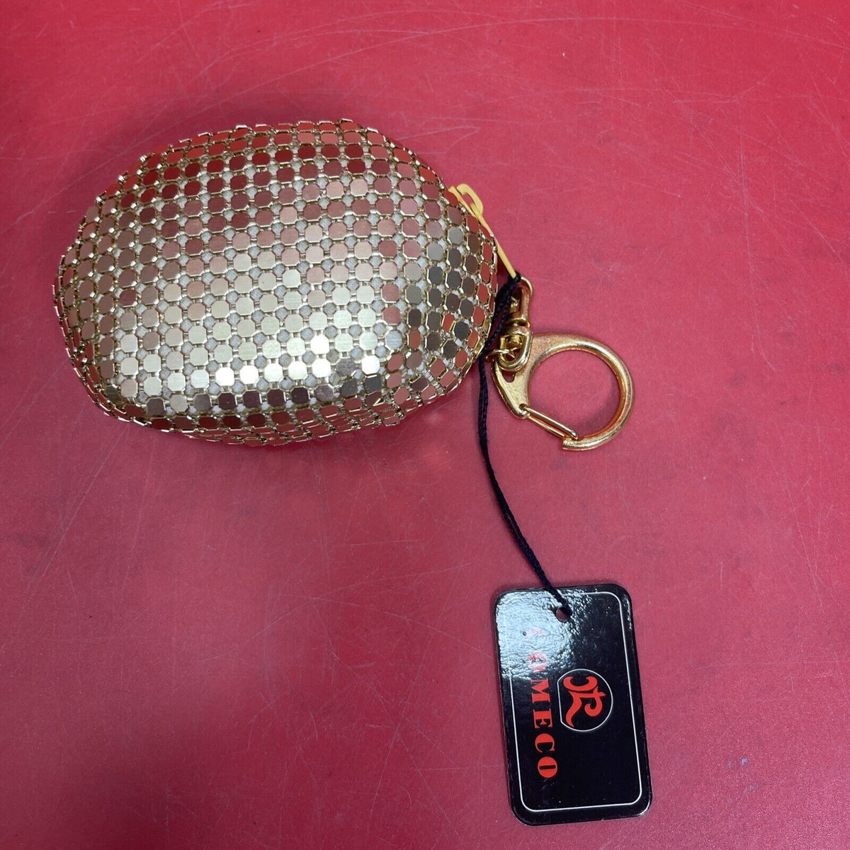 Vintage Set of 4 Black, Gold and Silver Mesh Sequin Wallets