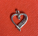 925 SILVER HEART SHAPED PENDANT (2.4g)