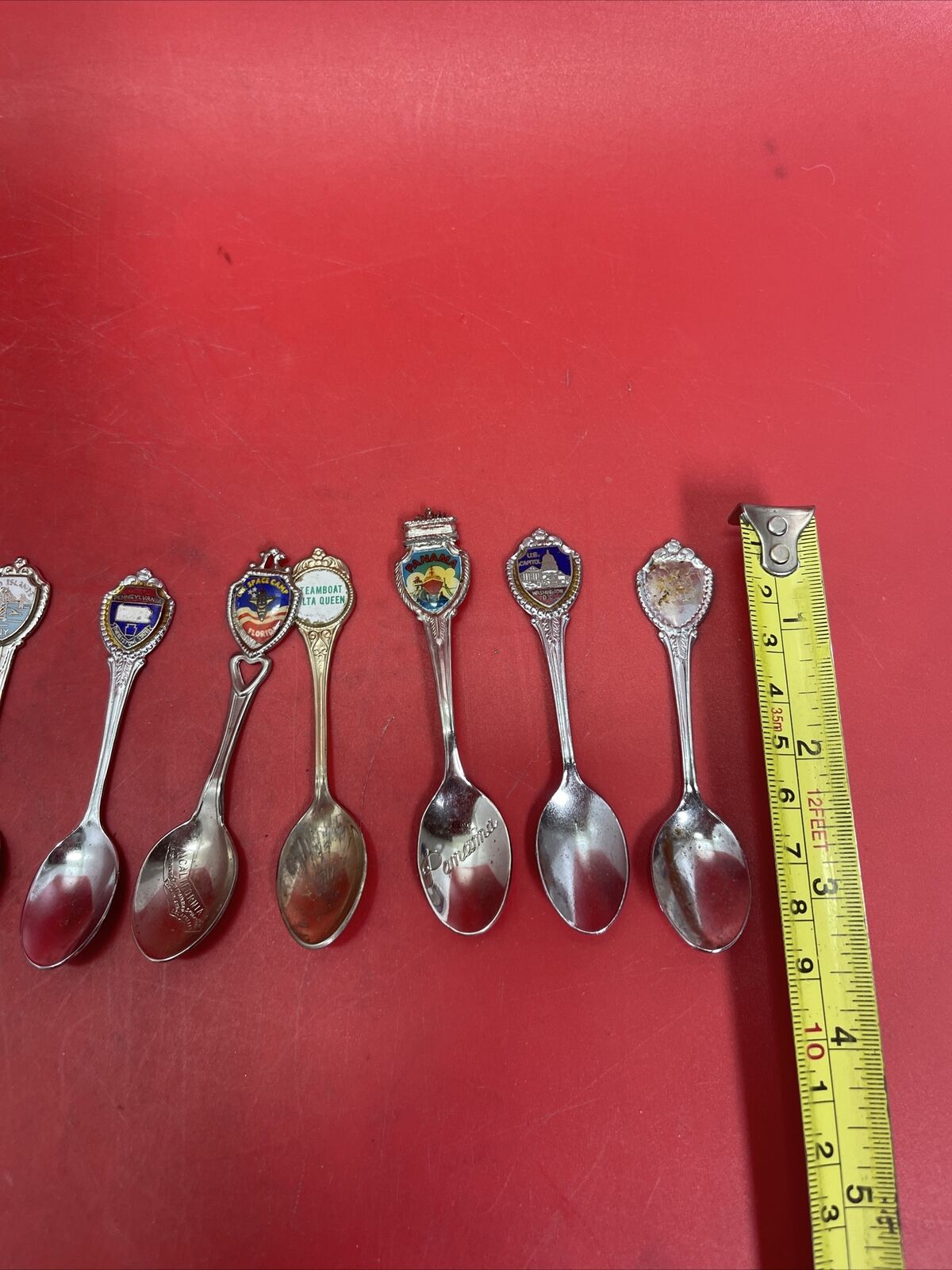 Vintage Mixed Lot 20 Travel Souvenir Collector  Spoons Preowned Varied # 2