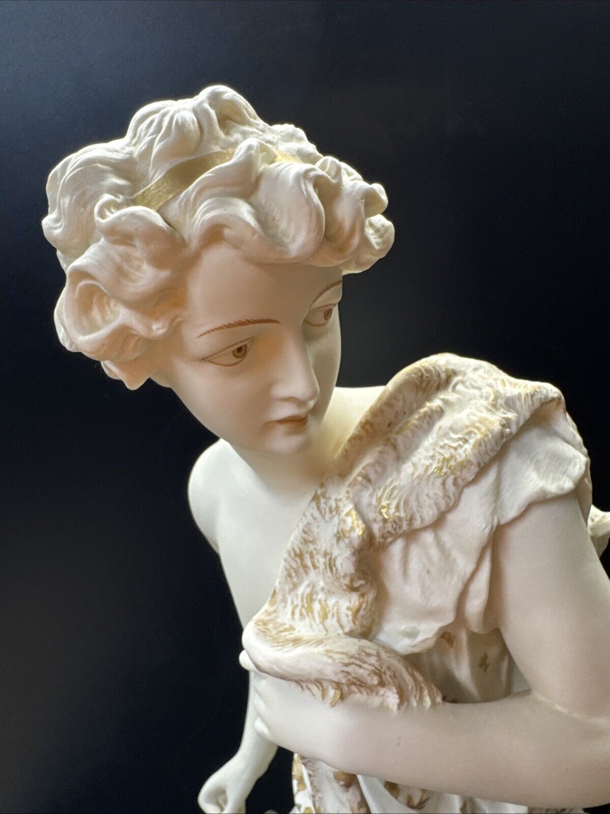 Rudolstadt Germany Porcelain Figurine Sculpture 18”