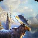 Dominion China Lords of the Wilderness Collector Plate - 'His Domain: Moose'