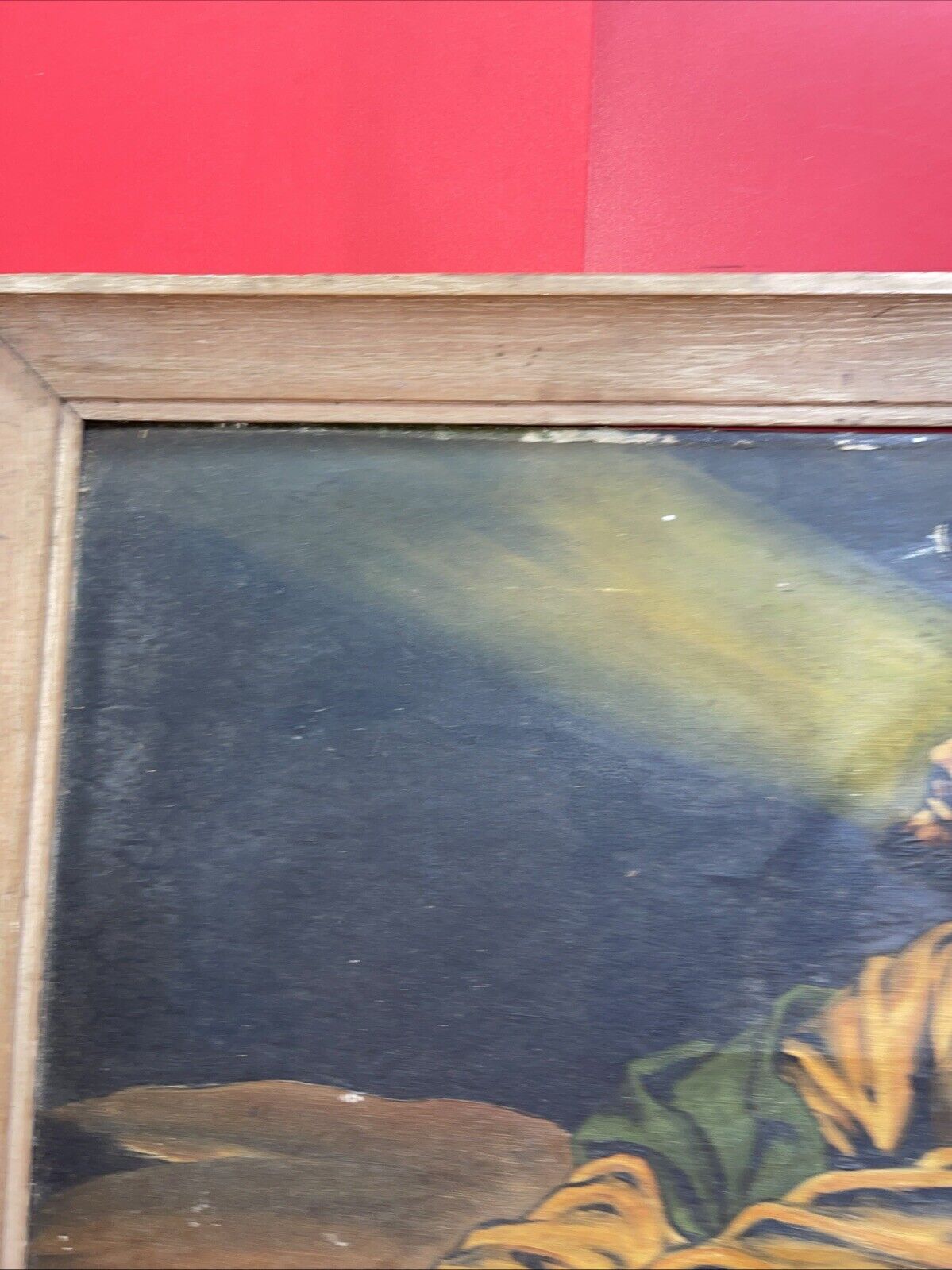 Vintage Jesus Praying In The Garden of Gethsemane in 16”x20”
