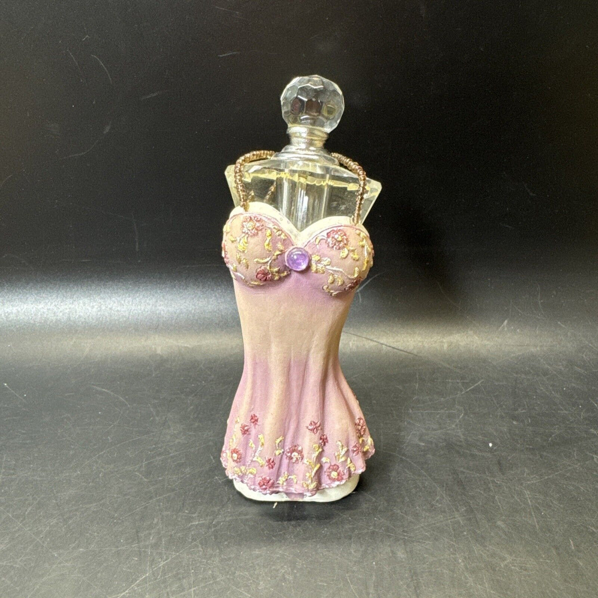 Vintage Resin And Glass Perfume bottle