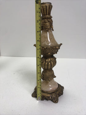 Vintage Antique Candle Stick BRASS MARBLE DECORATIVE CANDLE HOLDER Candelabra 
