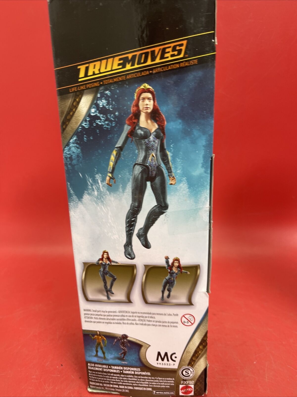 True Moves DC Aquaman: Mera & AQUAMAN 11" Action Figures (2018, Mattel)