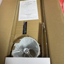 3-Light Black Bathroom Vanity Light Fixture with Fabric Shades