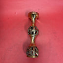 Vintage Brass Effect Metal Fretwork Plant Stand 17.5”