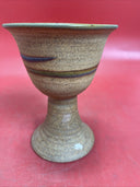 Hand Thrown Art Pottery Chalice 5.75 in.