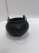 ANTIQUE HAND HAMMERED COPPER KETTLE APPLE BUTTER POT CAULDRON IRON HANDLE HEAVY