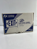 LITHONIA LIGHTING LED EXIT SIGN 2XLD85 W/XTRA FACE PLATE DAMP LOCATION*