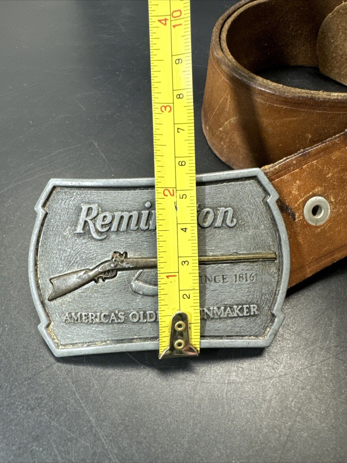 Remington 22 Rifle Belt Buckle Two toned/ 1976 Limited Edition