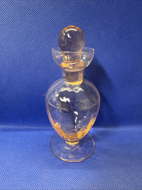 Vintage Glass Perfume Bottle with Stopper