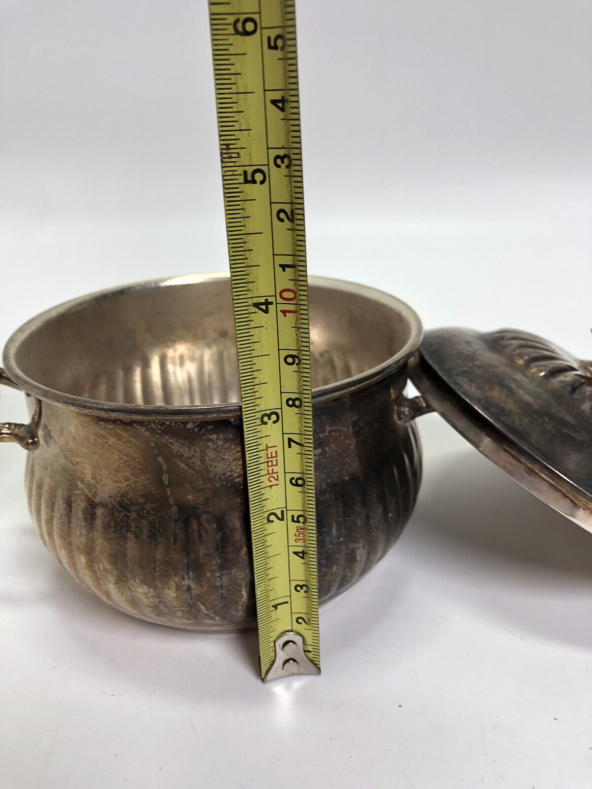 Sheridan silverplate bowl with lid