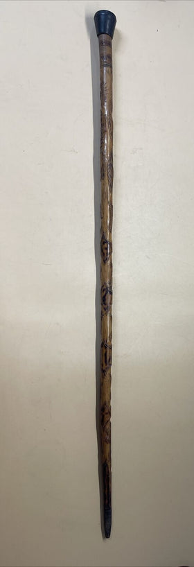 Vintage Original 1920’s Style Africa Walking Stick Cane Handmade wood Hand