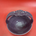 Ceramic basket with handle