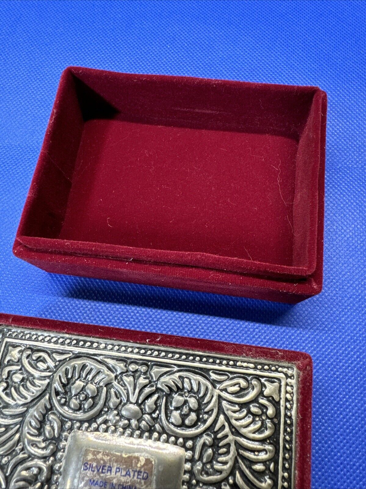 Vintage Silver Plated Jewelry Box