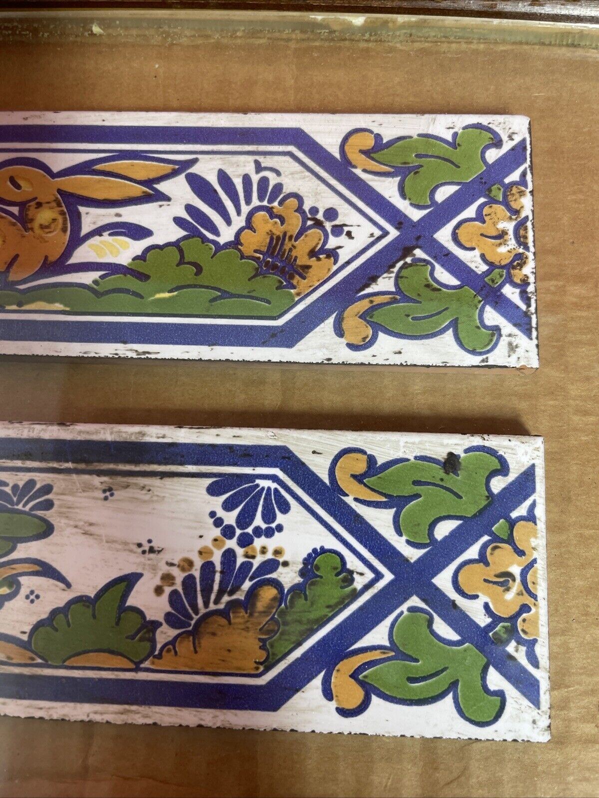 Antique Islamic Tile Zandleh Dynasty 1852 Circa