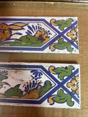 Antique Islamic Tile Zandleh Dynasty 1852 Circa