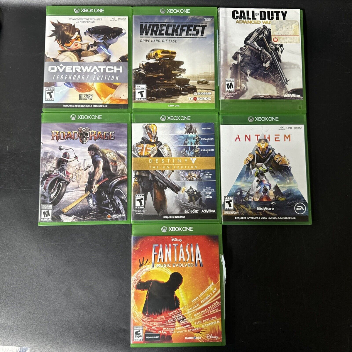 Lot Of 7 Xbox Games In Original Box/ Used #1