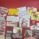 Vintage  Sticker Magnet Large Lot