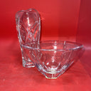 Lenox Leaded Crystal Bud Vase, 7” & Pink Candy Bowl,6 3/4”
