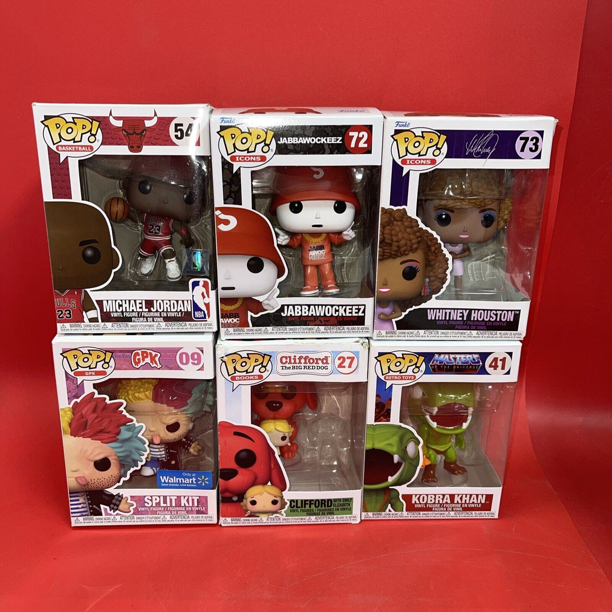 Funko Pop Mixed Lot 6 (09,27,41,54,72,73)*1