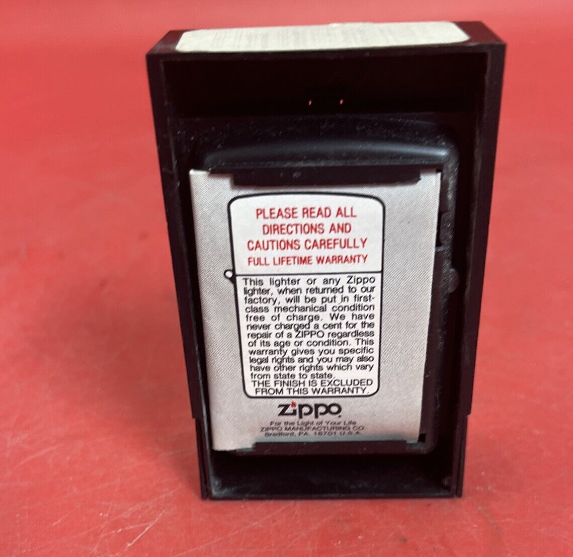 VTG Zippo Slim Lighter Used