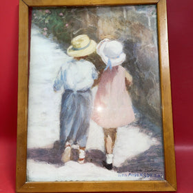 IVAN ANDERSON S.A.i. "SECRETS"  Boy & Girl Print SIGNED & FRAMED