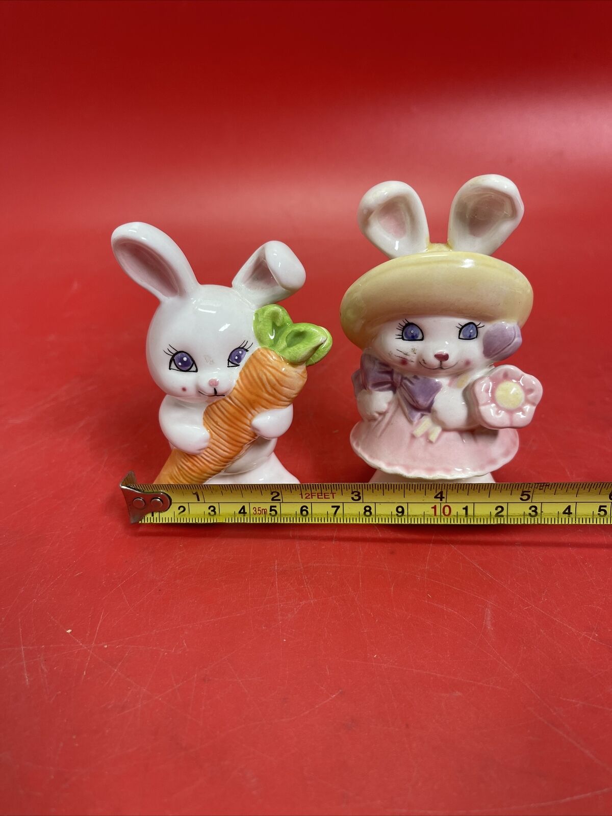 Rare Russ Berry rabbit with purple eyes, 1980s, made in Korea Lot 2