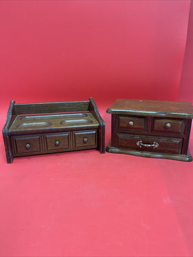 Vintage Jay Wooden Jewellery Box Lot 2