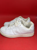 Baby Phat White Leather Sneakers Shoes w Jewel Embellishment Womens Size 8