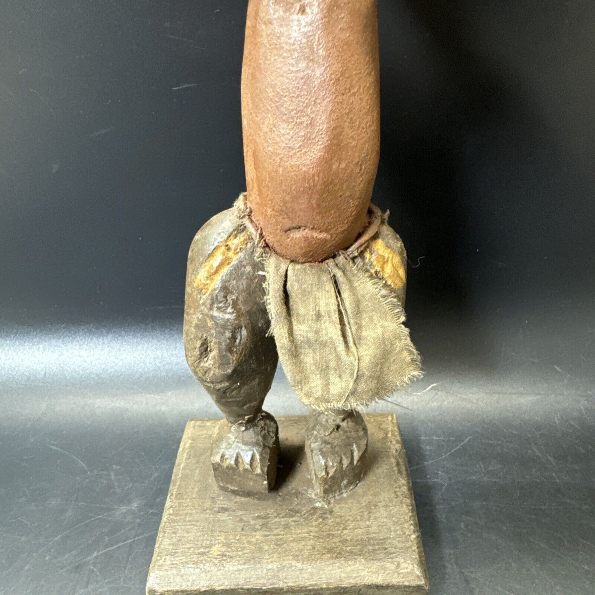 art African tribal antique Ashanti Ghana akauba fertility doll 15”