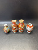 Vintage Japanese Mini Vases/ Set Of 4