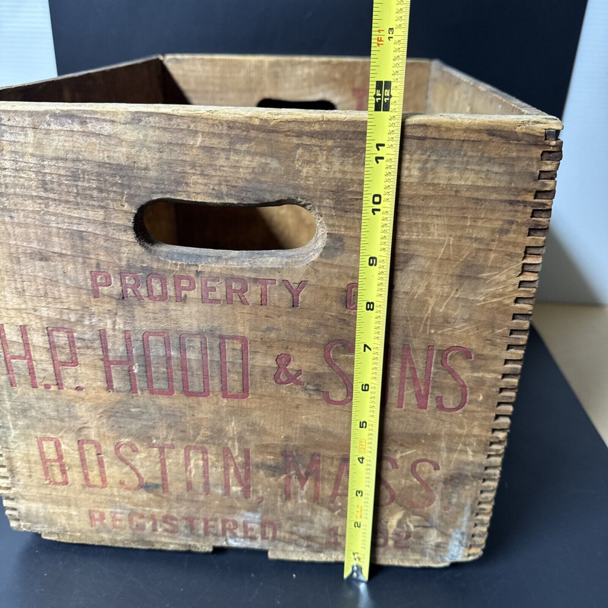 Milk Carton H.P. HOOD & SONS VINTAGE Tongue And Groove
