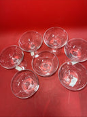 Vintage Clear Glass Cocktail Glasses Lot 7