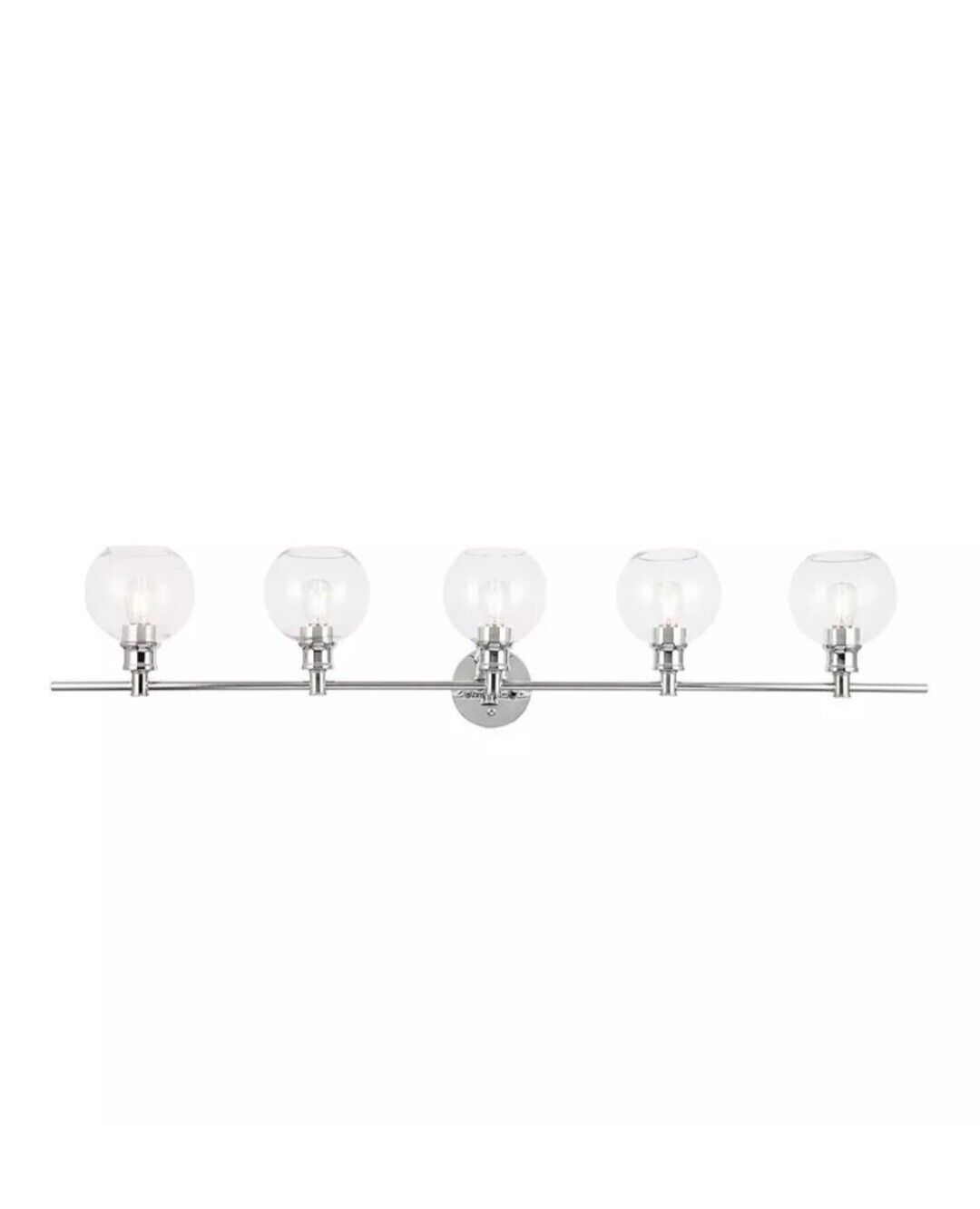 Living District LD2326C Collier 5-Light Metal & Glass in Chrome/Clear