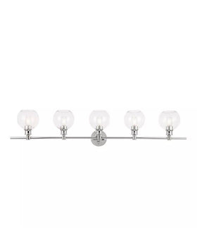 Living District LD2326C Collier 5-Light Metal & Glass in Chrome/Clear